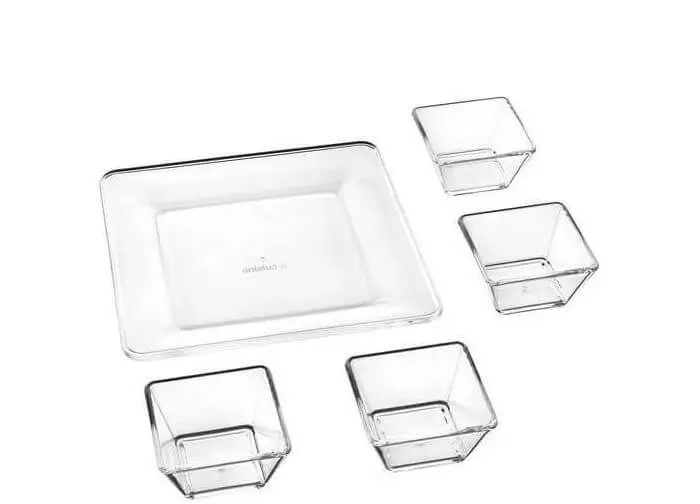 Petisqueira Acrílico 5 Peças - La Cuisine