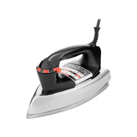 Ferro de Passar a Seco Black Decker VFA1110TM2 Base de Alumínio