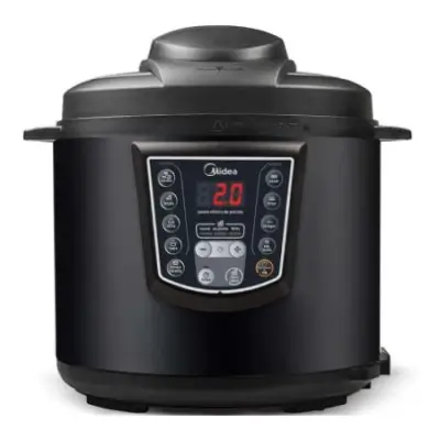 Panela de Pressão Elétrica Midea Digital 6L - Preta