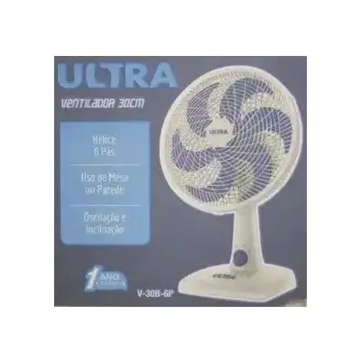 Ventilador Ultra/Mondial 30cm 6 Pás 3 veloc. V-30b-6p - Branco