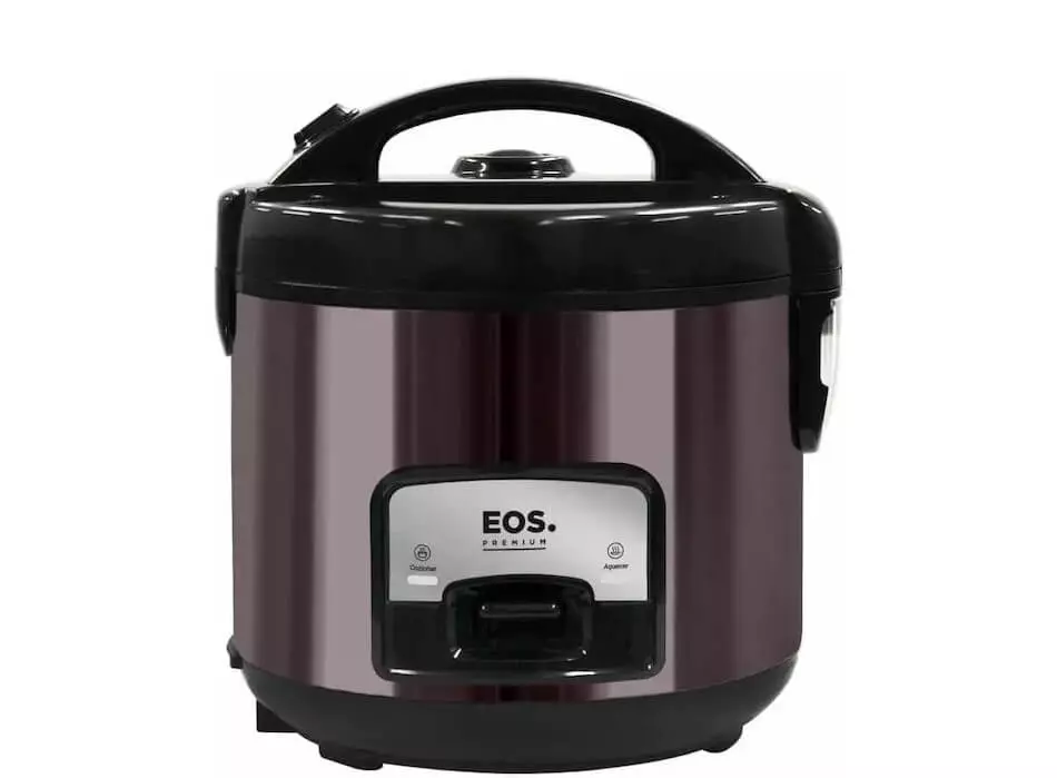 Panela Elétrica de Arroz EOS Premium 10 Xíc.Titanium com Tampa de Vidro